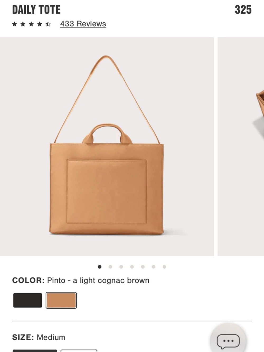 Dagne Dover Daily Tote in Pinto Light Cognac Brown Medium